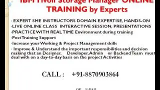 IBM Tivoli Storage Manager Online Training