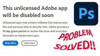 [Solved] Photoshop has been disabled | @gistube1896 |Adobe