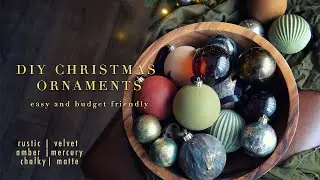 DIY antique looking Christmas ornaments - Easy + Budget friendly
