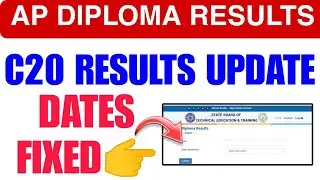 Ap DIPLOMA C20 Results Update 2024 || Diploma SBTET Results Today Update👍
