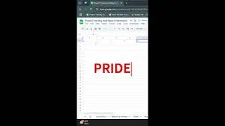 How to Make Google sheet like rainbow #pride #googlesheets #dataentry #exceltips #tipsandtricks