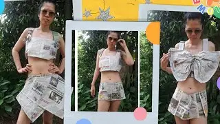 review dress from newspaperรีวิวชุดเดรสสวยๆจากหนังสือพิมพ์ #lifestyle#beautiful #dress#newspaper