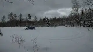 Golf 7R APR Stage 2+ ASMR in snow (almost stuck)
