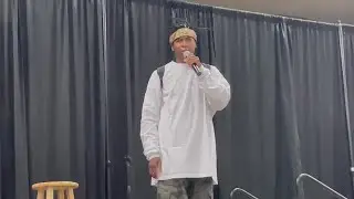 Adolf Brown "Doc Brown" keynote speaker Davenport schools "Showing Up Together" event