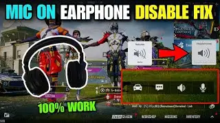 BGMI MIC NOT WORKING WITH BLUETOOTH HEADPHONE | BGMI MIC ON EARPHONE DISABLE PROBLEM