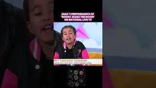 Zara doing her thing on LIVE TV😁