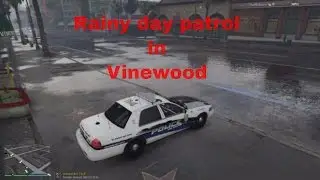 Rainy Day in Vinewood | KUFFS Online Patrol | GTAV FiveReborn Multiplayer (Haukwind Runs!)