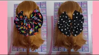 como hacer un moño de tela PASO A PASO #diy #tutorial
