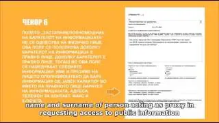 How to complete and submit application of free access to public information?