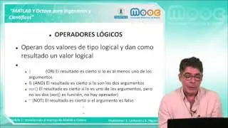 MATLAB y Octave 1.3: Tipos de datos elementales, operadores y comandos utilitarios