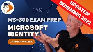 Implement Microsoft identity | preview from our MS-600 Exam Prep course