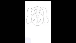 Simple drawing  |  Easy for beginners | Tutorial of Dog Face |