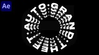 Ring Kinetic Typography in After Effects | AE Tutorials