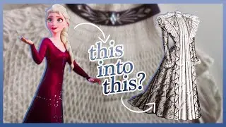 Making a Historical Elsa cosplay from Frozen 2 | Victorian teagown part 1