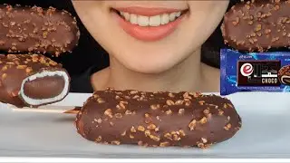 ASMR encho korean chocolate icecream real eating sounds
