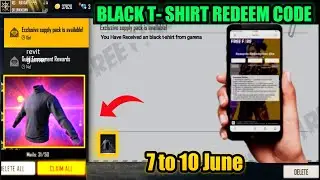 Free Fire New Redeem Code | Black T-Shirt Redeem Code | 7 June Redeem Code | ff redeem code today