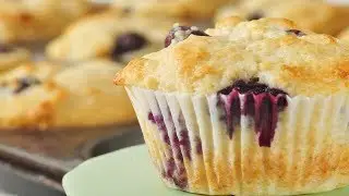 Blueberry Muffins Recipe Demonstration - Joyofbaking.com