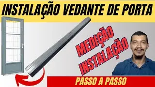 Rodo vedante para porta - como instalar passo a passo
