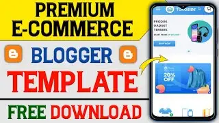 Blogger E-commerce Template 2022| Premium Blogger Template Free Download 2022| Blogger Template 2022