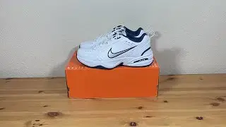 Nike Air Monarch IV White Navy 415445-102
