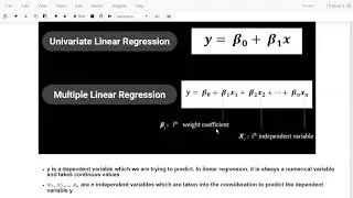 Definition of Multiple Linear Regression