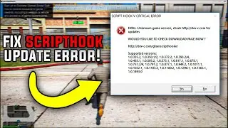 HOW TO *FIX* SCRIPTHOOK V Fatal Error UPDATE ERROR IN GTA V ( UPDATED! )