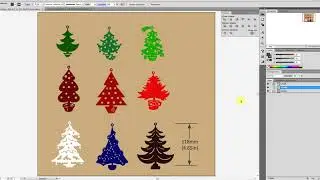 🎈Create file of vectorized paths with Autocad. Christmas Series - Trees 01
