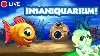[LIVE] fish feeding simulator | Insaniquarium! #1