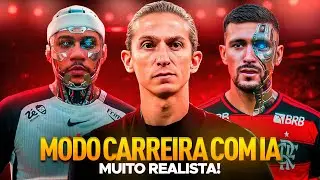 Usei IA no MODO CARREIRA e ficou MUITO REALISTA 🤯