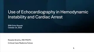 Use of echocardiography in hemodynamics instability and cardiac arrest