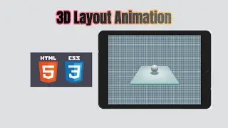 [HTML, CSS] 3D Layout Animation - 3 Minutes Tutorial