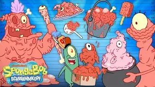 SpongeBob | Alle Sachen auf dem Abfalleimer-Menü nach GRÖSSE sortiert | SpongeBob Schwammkopf