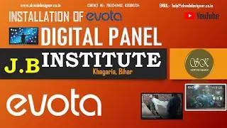 Installation of EVOTA Digital Board | SK Web Designer | Interactive Flat Panel | Smart board |