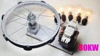 How To Make Free Electric Energy 80000w Wheel Generator 230v Sirvice Free Energy Generator Home