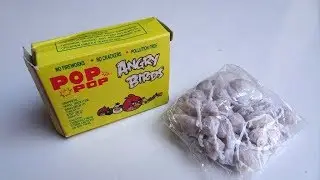Angry birds pop pop crackers : Diwali Experiment