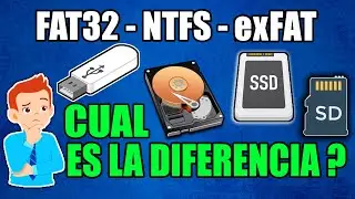 FAT32 vs NTFS vs exFAT / Cual Es La Diferencia  / Que Formato Elegir ?