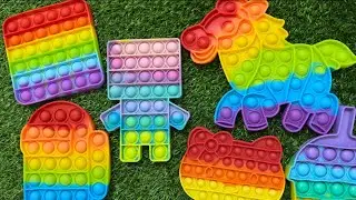🌈ASMR Pop It Toy, Very Human Happiness Is So Simple #popit #asmr #fidget #satisfying 💖44