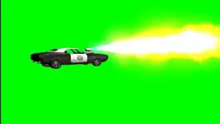 car shooting fire green screen 3