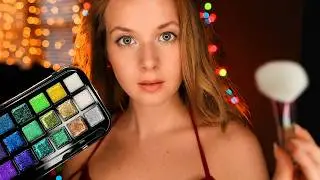 ASMR Festive Christmas Glam ✨ Brushes, Taps & Whispers