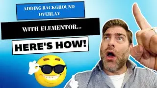 How to create a background overlay using Elementor in WordPress