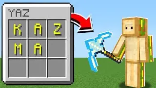 YAZDIĞIM HER ŞEY OYUNA GELİYOR! - Minecraft