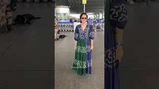 #sanyamalhotra looks gorgeous in this #airport fit #shorts #mumbai #airport