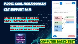 KUPAS TUNTAS MODEL SOAL MENJODOHKAN - COMPUTER BASED TEST CBT SERI AKM