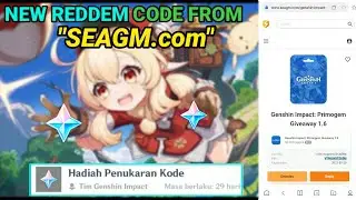 New Reddem code 50 primogems from SEAGM || Cara dapat reddem code genshin impact