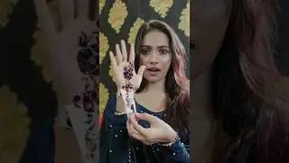 Tried Mehendi Stencil from Meesho😱 l trendy one #mehndi #hack #festival #youtubeshorts