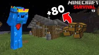 +80 Sandık Kapasiteli DEPO!! 😜 Minecraft SURVİVAL 19.BÖLÜM