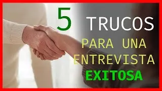 5 TIPS PARA ENTREVISTAS DE TRABAJO