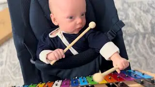 4 months ago, I gave birth to a 33 wk Preemie & now he’s rocking the Xylophone like a boss!