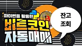 비트코인 자동매매 프로그램 만들기/업비트 잔고 조회