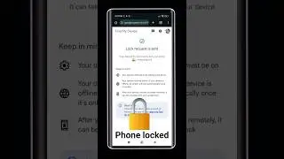 Lock your lost phone